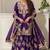 Purple Color Embroidery And Sequance Work Silk Blend Salwar Suit