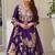 Purple Color Embroidery And Sequance Work Silk Blend Salwar Suit
