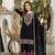 Black Color Sequance And Embroidery Work Silk Blend Salwar Suit