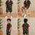 Black cotton screen printed co-ord set for boy