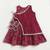 Maroon cotton bandhej dress for girl