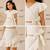White cotton chikankari dress for girl