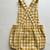 Yellow cotton geometric printed dress for girl