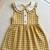 Yellow cotton geometric printed dress for girl
