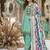 Teal Color Embroidery Work Silk Blend Salwar Suit