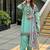 Teal Color Embroidery Work Silk Blend Salwar Suit