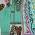 Teal Color Embroidery Work Silk Blend Salwar Suit