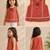 Red cotton plain top for girl