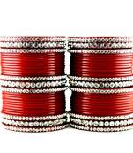 acrylic plastic suhag panjubi chura red colour  size-2.4,2.6,2.8,2.10