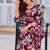 Wine rayon floral printed ethnic kurta palazzo set