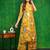 Yellow rayon floral printed ethnic kurta palazzo set