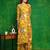 Yellow rayon floral printed ethnic kurta palazzo set