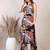 Multicolor rayon floral printed ethnic kurta palazzo set