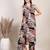 Multicolor rayon floral printed ethnic kurta palazzo set