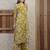 Mustard rayon floral printed ethnic kurta palazzo set
