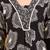 Black rayon geometric printed ethnic kurta palazzo set