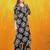 Black rayon geometric printed ethnic kurta palazzo set