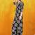 Black rayon geometric printed ethnic kurta palazzo set