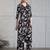 Black rayon floral printed ethnic kurta palazzo set