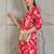 Pink rayon floral printed ethnic kurta palazzo set