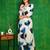 White rayon tie dye printeded ethnic kurta palazzo set