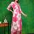 Pink rayon floral printed ethnic kurta palazzo set