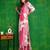 Pink rayon floral printed ethnic kurta palazzo set