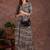 Grey rayon geometric printed ethnic kurta palazzo set