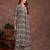 Grey rayon geometric printed ethnic kurta palazzo set