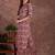 Wine rayon geometric printed ethnic kurta palazzo set