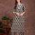 Black rayon floral printed ethnic kurta palazzo set