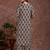 Black rayon floral printed ethnic kurta palazzo set