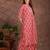 Pink rayon floral printed ethnic kurta palazzo set
