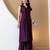 Purple silk blend plain ethnic kurta palazzo set