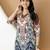 Multicolor rayon floral print ethnic kurta palazzo set