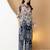 Multicolor rayon floral print ethnic kurta palazzo set