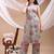 Turquoise rayon floral print ethnic kurta palazzo set
