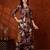Wine rayon floral print ethnic kurta palazzo set