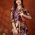 Wine rayon floral print ethnic kurta palazzo set