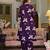 Purple cotton floral print ethnic kurta palazzo set