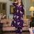 Purple cotton floral print ethnic kurta palazzo set