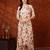 Pink cotton floral print ethnic kurta palazzo set