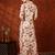 Pink cotton floral print ethnic kurta palazzo set
