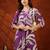 Purple rayon dots print ethnic kurta palazzo set