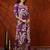 Purple rayon dots print ethnic kurta palazzo set