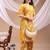 Yellow rayon floral print ethnic kurta palazzo set