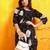 Black cotton floral print ethnic kurta palazzo set