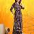 Brown cotton geometric print ethnic kurta palazzo set