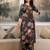 Multicolor silk blend floral print ethnic kurta palazzo set