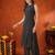 Black rayon geometric print ethnic kurta palazzo set
